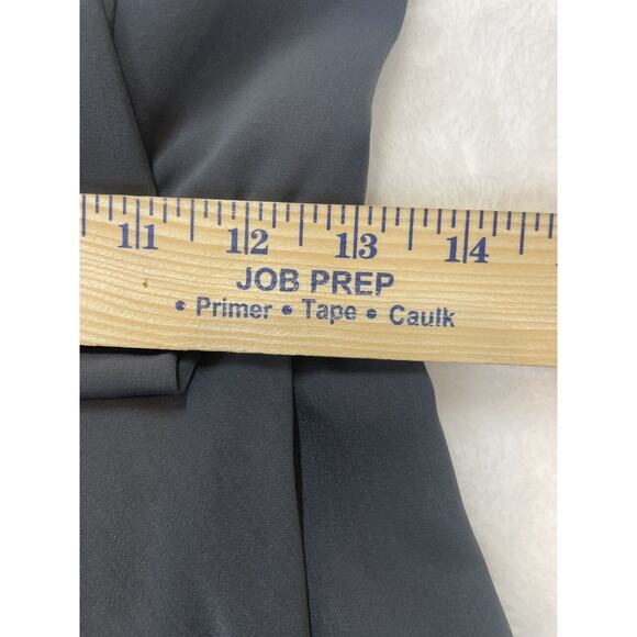 Shona Joy Revolve Core Knot Dress Size 4 Gray Draped Halter Tulip Hem Runs Small - Picture 12 of 16